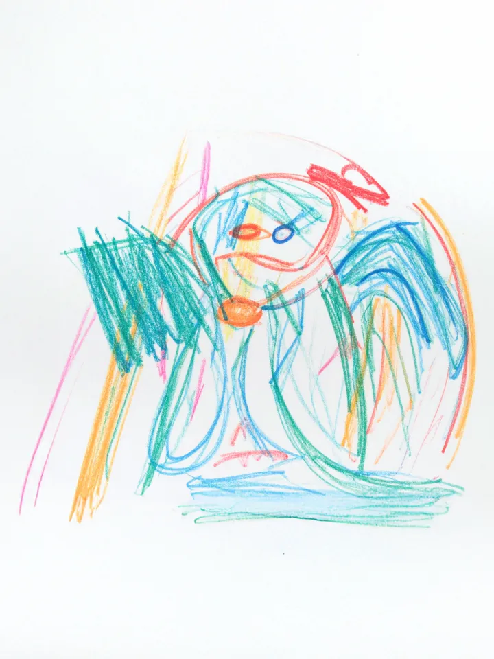 こどもが描いたゆるガッパのイラストです